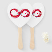 Infinity with Red Wine Fächer (Vorne und Hinten)