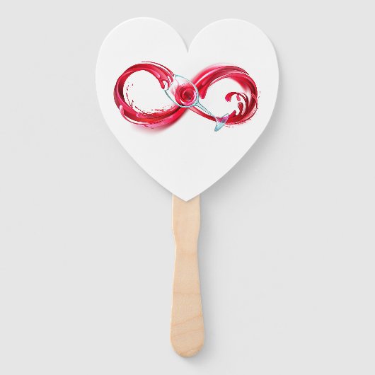 Infinity with Red Wine Fächer (Vorderseite)