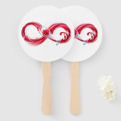 Infinity with Red Wine Fächer (Vorne und Hinten)