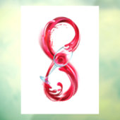 Infinity with Red Wine Fensteraufkleber (Blatt 3)