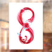 Infinity with Red Wine Fensteraufkleber (Blatt 2)