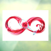 Infinity with Red Wine Fensteraufkleber (Blatt 3)