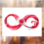 Infinity with Red Wine Fensteraufkleber (Blatt 2)
