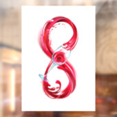 Infinity with Red Wine Fensteraufkleber (Blatt 2)