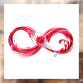 Infinity with Red Wine Fensteraufkleber (Blatt 2)