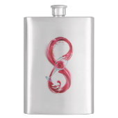 Infinity with Red Wine Flachmann (Vorderseite)