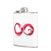 Infinity with Red Wine Flachmann (Links)