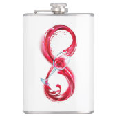 Infinity with Red Wine Flachmann (Vorderseite)