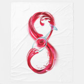 Infinity with Red Wine Fleecedecke (Vorderseite)