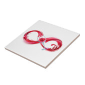 Infinity with Red Wine Fliese (Seite)