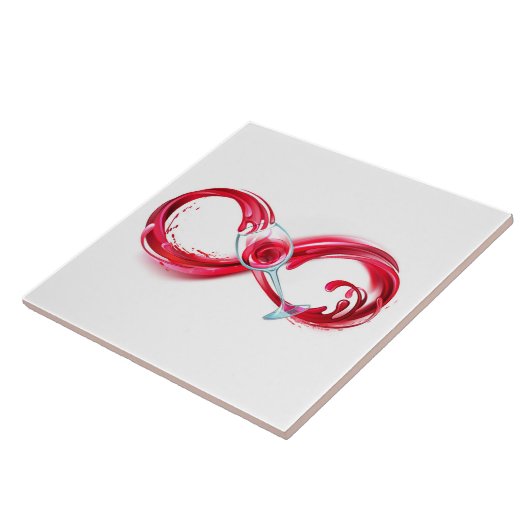 Infinity with Red Wine Fliese (Seite)