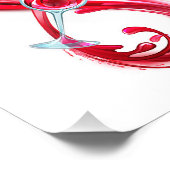 Infinity with Red Wine Fotodruck (Ecke)