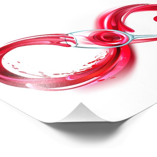 Infinity with Red Wine Fotodruck (Ecke)