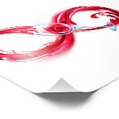 Infinity with Red Wine Fotodruck (Ecke)