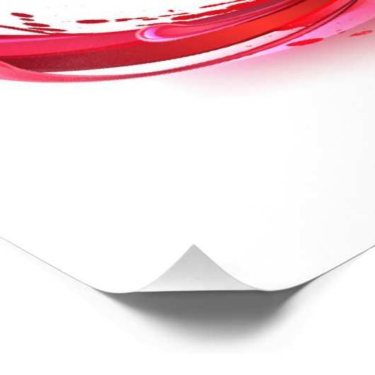 Infinity with Red Wine Fotodruck (Ecke)