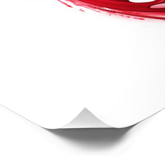 Infinity with Red Wine Fotodruck (Ecke)