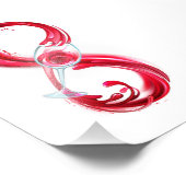 Infinity with Red Wine Fotodruck (Ecke)