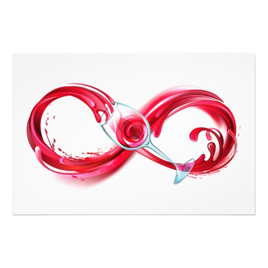 Infinity with Red Wine Fotodruck (Vorne)