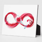 Infinity with Red Wine Fotoplatte (Seite)
