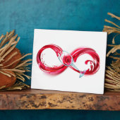 Infinity with Red Wine Fotoplatte (Seite)