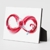 Infinity with Red Wine Fotoplatte (Seite)