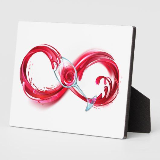 Infinity with Red Wine Fotoplatte (Seite)