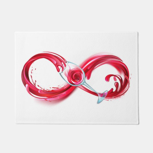Infinity with Red Wine Fußmatte (Vorderseite)