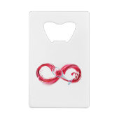Infinity with Red Wine Geldbeutel Flaschenöffner (Rückseite)