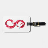 Infinity with Red Wine Gepäckanhänger (Vorderseite horizontal)