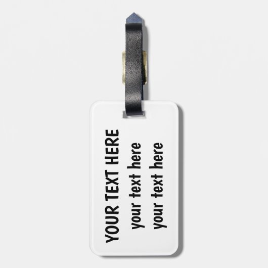 Infinity with Red Wine Gepäckanhänger (Rückseite vertikal)