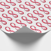 Infinity with Red Wine Geschenkpapier (Ecke)