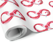 Infinity with Red Wine Geschenkpapier (Rolleneckpunkt)