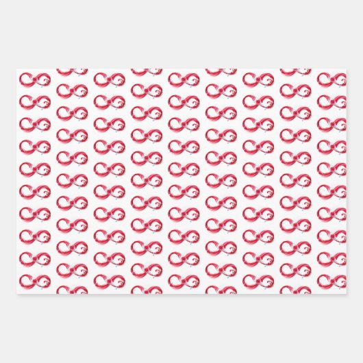 Infinity with Red Wine Geschenkpapier Set (Vorderseite 2)