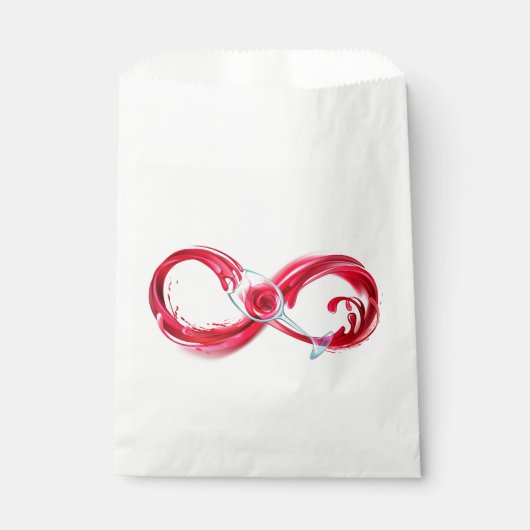 Infinity with Red Wine Geschenktütchen (Vorderseite)