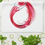 Infinity with Red Wine Geschirrtuch (Gefaltet)