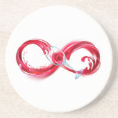 Infinity with Red Wine Getränkeuntersetzer (Vorne)