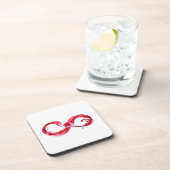 Infinity with Red Wine Getränkeuntersetzer (Rechte Seite)