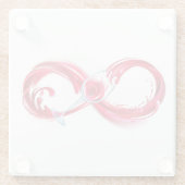 Infinity with Red Wine Glasuntersetzer (Rückseite)