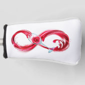 Infinity with Red Wine Golf Headcover (Vorderseite)