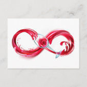Infinity with Red Wine Hinweiskarte (Vorderseite)