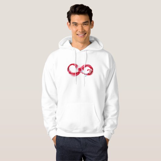 Infinity with Red Wine Hoodie (Vorne ganz)