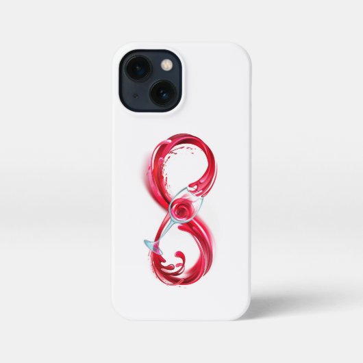 Infinity with Red Wine iPhone Hülle (Rückseite)