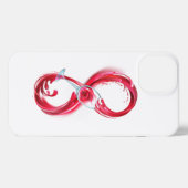 Infinity with Red Wine iPhone Hülle (Rückseite (Horizontal))