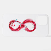 Infinity with Red Wine iPhone Hülle (Rückseite (Horizontal))