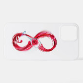 Infinity with Red Wine iPhone Hülle (Rückseite (Horizontal))