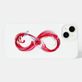 Infinity with Red Wine iPhone Hülle (Rückseite (Horizontal))