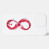 Infinity with Red Wine iPhone Hülle (Rückseite (Horizontal))