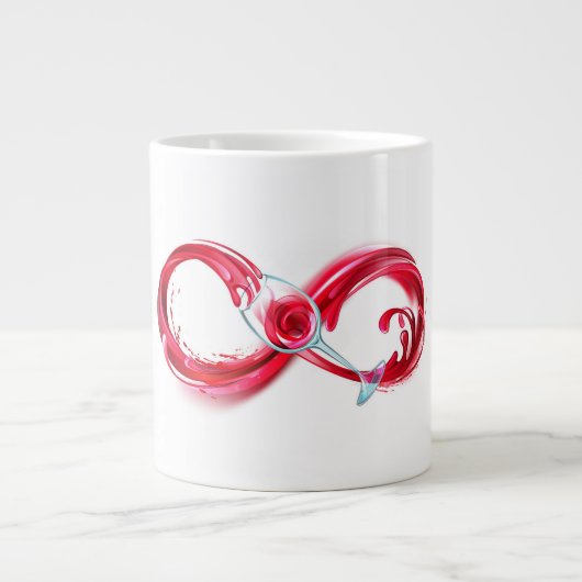 Infinity with Red Wine Jumbo-Tasse (Vorderseite)