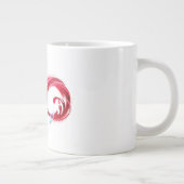 Infinity with Red Wine Jumbo-Tasse (Rechts)