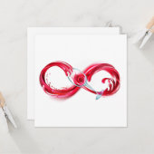 Infinity with Red Wine Karte (Vorderseite/Rückseite Beispiel)